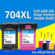 HP 704 ink HP 704XL black HP704XL refillable ink cartridge Compatible HP 2010 2060 D2060