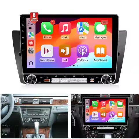 4+64G Car Radio for BMW 3 Series 328i 335i 325i E90/E91/E92/E93 2005-2011, with Carplay Android Auto