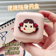 Small Pill Box Portable 7 Days Travel One Week Cartoon Medicine Cute Storage Sub-Packing Moisture-Proof tang101710