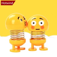 HOTWIND 1Pc Shaking Head Toys Ornaments Dolls Cute Cartoon Funny Emoji Wobble Robot Lovely Car Dashb