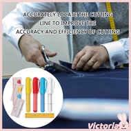 VIC 4 5 Pieces Tailors Chalk Erasable Fabric Chalk Pen-shaped Chalk Wheel Fabric Chalk Markers for Q