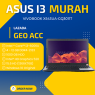 ASUS CORE I3 CUMA 4 JUTAAN - X543U GQ3011T [CORE I3-6006U / 12 GB DDR4 RAM / HDD 1 TB / SUPPORT DVD / 15.6" HD USLIM / GREY / WINDOWS 10 ORIGINAL / FREE TAS LAPTOP EXCLUSIVE]