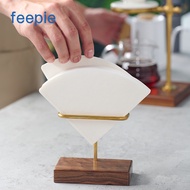 Feepie กระดาษกรองกาแฟนำเข้าจากญี่ปุ่น V60กระดาษกรองกาแฟชงด้วยมือกระดาษกรองกรองหยดทรงกรวยกระดาษกรองฟอกขาว