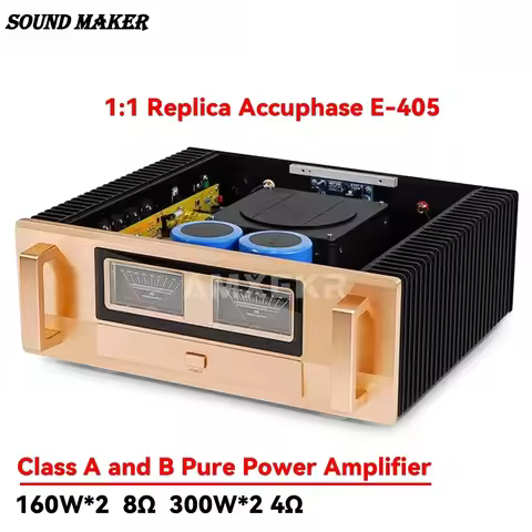 Sound Maker-1:1 Replica Accuphase E-405 Class A and B 300W High-power Amplifier Home Hifi Fever-grad