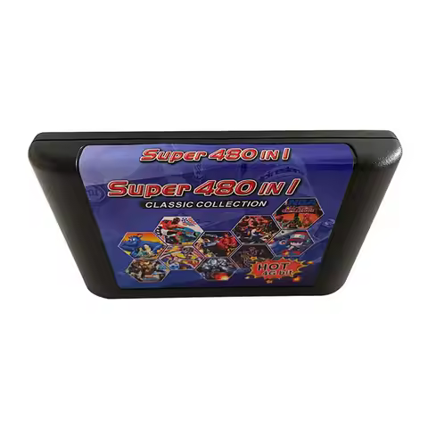 Super Cartridge MD 480 in 1 Multi Game Cartridge for Sega Genesis Mega Drive Console