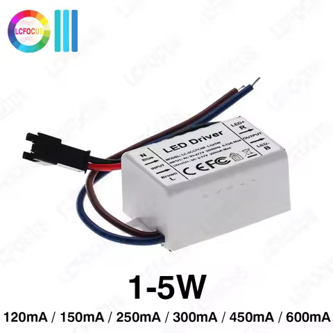 Constant Current LED Driver 120mA 150mA 250mA 300mA 450mA 600mA Plastic Case Power Supply Adapter 1W