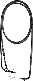 MOTOMASTER Motorcycle Throttle Cable SET A B (Open and Close) Compatible with Yamaha BWS 125 (2009-2