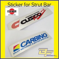 Cusco Racing Sticker For Strut Bar Sticker Carbing for Strut Bar Emblem Cusco