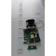 2T-C42FG1X SHARP 42" TV MAIN BOARD,TCON, RIBBON CARD, POWER BUTTON, LVDAS CABBLE,TV ST WIFI CARD, SP