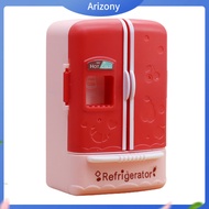 《penstok》 Mini Fridge Toy Cute Realistic Small Simulated Nice-looking Decorative Openable 1/12 Dollhouse Kitchen Furniture Food Toy for Micro Landscape
