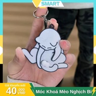 Móc Khoá Mèo Nghịch Bi Vô Tri Vui Nhộn Móc Khoá Cute Smart Home - MK12