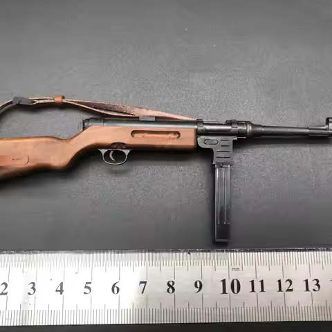 ipuranol 1-6 soldier simulation crafts model World War II zone metal fully decomposed German MP41 su