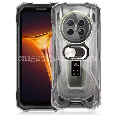 Ring Holder Case For DOOGEE V Max2 Shockproof Soft TPU Kickstand Cover on For DOOGEE V Max 2/DOOGEE