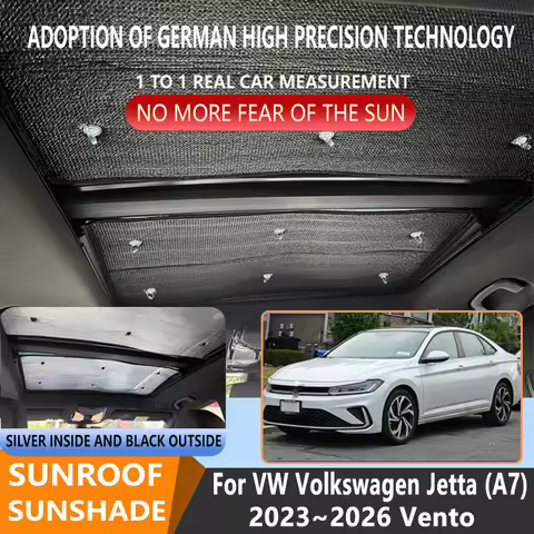 Sunroof Insulation Roof Visor For VW Volkswagen Jetta 2023 2024 2025 2026 Sunshade Anti-UV Car Panor