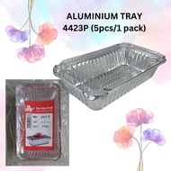 4423-P Rectangle Aluminium Foil Tray with Clear Lid {5pcs}/ Rectangular My Chef Foil Tray 4423P