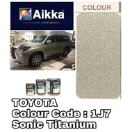 AIKKA 1J7 ATOMIC SILVER / SONIC TITANIUM AUTOMOTIVE 2K CAR PAINT