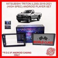 MITSUBISHI TRITON (L200) 2019-2022(H/SPEC) SOUNDSTREAM 9" ANDROID IPS PLAYER FULL HD SCREEN WITH ( F