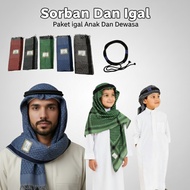 Arab Turban Igal Arab Turban Arab Igal Rope Adults and Children Hajj Umrah Equipment Hiban Ihram Lel
