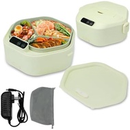 Cordless Electric lunch box, Battery Powered Heated Lunch Box，Food Heate 1L Adjustable heating time 