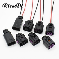 1 Set Automotive Wiring Harness Connector 1J0973722 8D0973822 Electrical Horn Plug 1J0 973 722 17176