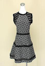貞新二手衣 LORANZO ROMANZA 義大利品牌 黑色圓領無袖棉質洋裝M(36號)(32776)