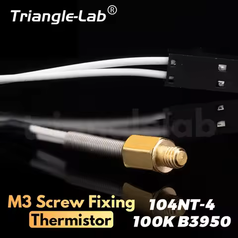 Trianglelab M3 Screw Fixing Thermistor 104NT-4-R025H42G (104GT-2) 100K 3950 High Temperature 300℃ fo