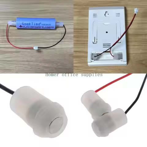 K43B 10cm JST 1.25mm Magnetic 2Pin Input Power Cable for CR123A AA AAA 26650 18650 21700 10440 14500