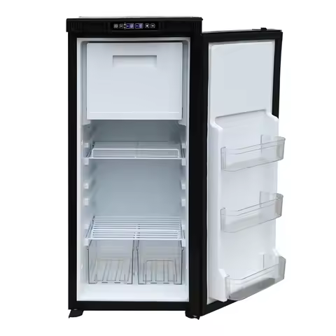 Colku 90L Dual Zone Car Fridge Drawer Slide Refrigerator 12 Volt Rv Upright Freezer With Top Ventila
