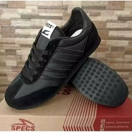  SPECS 104 FULL BLACK SCHOOL SHOES FOR MEN AND 100%Wanita PREMIUMOriginal FREE BOX