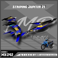 Yamaha jupiter z1 motorcycle striping, gold variation
