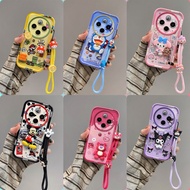 Casing OPPO RENO 12F Anime watak pelekat patung shell telefon bimbit