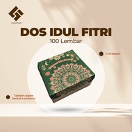 [100lbr] dos motif idul fitri uk 18x18x7 / dos ukuran 18 motif idul fitri dos katering ukuran 18