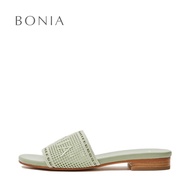 Bonia Pale Green Fiore Slide Sandals