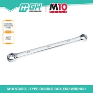 M10 Star E Type Double Box End Wrench - E6 x E7, E6 x E8, E10 x E1 , E14 x E16 , E14 x E18 , E18 x E