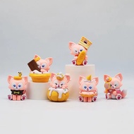 E Ready Stock High-value Baby Fox Influencer Lingna Belle Doll diy Office Desktop Decoration Cake De