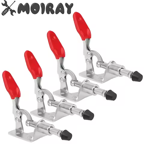 1/2Pcs Toggle Clamp GH-301AM Push-Pull Quick Release Hand Tool 45kg Vertical Toggle Clamp Hand Clip 