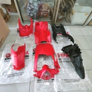 cover body kasar full yamaha mio j sesuai gambar merah 54p ori ygp