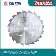 COLSON MAKITA A-89947 TCT Saw Blade 9" x 20T 235mm x 20T N5900B Blade for Wood