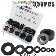 PISTACHIO 350pcs Nylon Flat Washer Gasket Home Improvement Hardware M2 M2.5 M3 M4 M5 M6 M8