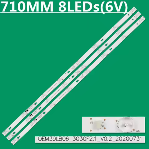 15PCS LED Backlight Strip 8lamps For OEM39LB06-3030F2.1-V0.2 4C-LB3908-ZM01J 39L2650C L39F1A L39S490