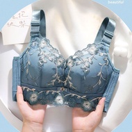 Embroidered underwear women gathered small chest special no rims lift chest ladies bra vice milk gat刺绣内衣女聚拢小胸专用无钢圈提胸女士胸罩收副乳调整型性感文胸23.2.18