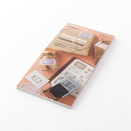 MIDORI 迴轉日期印章用貼紙 暖色系