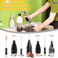 FKILLA Glassware Jars Cleaner, Kitchen Cleaning Tool Drink Wineglass Bottle Cup Soda Stream Bottle Brush, High Quality With Beechwood Handle Dust Removal Cleaning Brush Kitchen