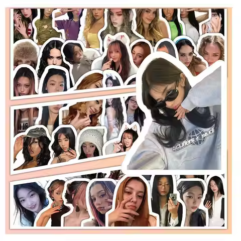 100pcs KATSEYE Stickers PVC Waterproof Self-adhesive Stickers Decoration Notebook Decal LARA MANON M