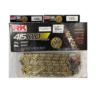 RK CHAIN GS 415 KLO O-RING Gold Chain Motorcycle Rantai Gold Motor LC135 Y15ZR 125ZR Ex5 ORING Chain
