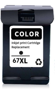 การเปลี่ยนสีดำและสีสำหรับตลับหมึก67 67XL ชุดคำสั่งผสมทำงานร่วมกับ DeskJet 2755e 2700 2855e 2800