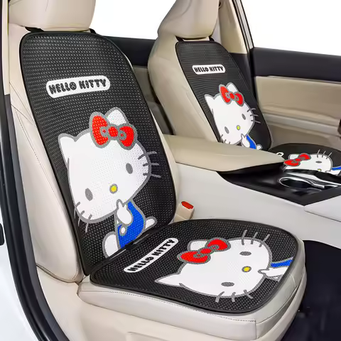 Breathable Car Front Seat Cover Ice Silk Cooling Seat Cushion Full-Wrapped Anti-Scratch Car Seat Pro