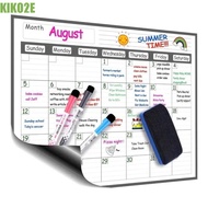 KIKO2E Magnetic Monthly Planner, 12" X 16" A3 Whiteboard Calendar, Simple To Do List Erasable Schedu