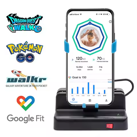 Lefon Phone Shaker for Pokemon Go Steps Counter Wiggler Walking Swing Pedometer Brush Step Auto Moti