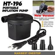 HT-196 PORTABLE AC ELECTRIC AIR INFLATION PUMP INFLATE DEFLATE FOR POOL BED MATTRESS